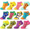 Jeasona 12 Paia Calzini Donna Divertenti 39-42 Calzini Donna Cotone Corti Simpatici Fantasia Colorati Elementi Di Frutta