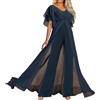 Yekdmxop Tuta Elegante Donna Tute Donna Eleganti a Gamba Larga Completo Donna Scollo a V Trendy Tailleur Con Schiena Scoperta Vita Alta Playsuit Cocktail Jumpsuit Maniche Corte Abiti Da Sera Interi Cerimonia