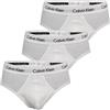 Calvin Klein Confezione da 3 Mutande da Uomo in Cotone Elasticizzato, Bianco, L