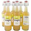 KOMBUTXA BEBIDA TE KOMBUCHA ORGANICA - Confezione da 6ud di 750ml | Sapore Zenzero e mela | Bevanda Energetica al Tè Fermentato Biologico | Senza Zuccheri Aggiunti