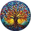 WOODBESTS Puzzle in legno per adulti, albero della vita, puzzle unico irregolare, bellissimi regali per gli amanti dei puzzle (L 34 x 33,6 cm, 270 pezzi)