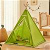 FSMYYXGS Tende Indiana Teepee, Teepee Play Tent, Durable Polyester Fabric for Indoor Outdoor PlayroomLavabile per Interno/Esterno, Birthday Gift for Boys Girls (H, 1.6CM)
