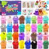 Purpledi Fluffy Butter Slime Set, 35 colori, Kit fai da te Giocattolo Antistress, Soft and Stretchy, per Bambini, Regalo