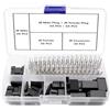 YIXISI 20 Sets 3 Pin JR Servo Connettore, Servo Spina Maschio Femmina Connettore Crimp Pin Cavo Kit, Compatibile con Futaba JR Hitec Spektrum RC Connettori