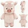 Generic Peluche Morbido Di Mucca - Adorabile Giocattolo Di Mucca Che Corre Con Pelliccia Per Alleviare Lo Stress, Morbido E Coccoloso Sanglier 45 Cm Per La Decorazione Interna Bambola (Rosa)