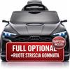 TOYSCAR Auto Macchina Elettrica per Bambini 12V Audi SQ8 e-Tron Sedile Pelle con TAPPETINI Telecomando Cintura di Sicurezza Porte Apribili (Nero)
