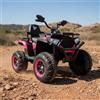 WITIT INTERIORS WITIT Auto Automobile ELETTRICA Radiocomandata Macchina ATV off-Road per Bambino Bambina Bambini XSDU-007 12V 7Ah Verde o Rosa 4 Motori, Bluetooth, USB, LED, Telecomando, carico Massimo 30 kg (Rosa)