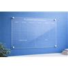 Instant Project Planner Settimanale Acrilico 60x40 Personalizzabile - Lavagna Personalizzata Plastica a Parete Grande con 12 Pennerelli - Memo Board Pannello Muro Trasparente per Appunti