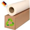 CABROGREEN Carta per plotter 90 g/m² - 100% carta riciclata, 610 mm × 45 m, manicotto da 50 mm | non rivestita per CAD, disegni tecnici e piani, rotolo singolo