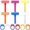 AITIAN Set di 12 Strisce di Lettura Guidate, Righello di Lettura Guidate, Righello da Lettura Colorato con Dito Tracker, aiuto per la lettura dislessia, per Ridurre lo Stress Visivo