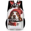 WECECE Zainetto Dog Ragazzo Ragazza 10-13 Anni Borsa Scuola Cute Puppy Classe 5 e Media 1-3 Scuola Zaino Scolastico Resistente 43x32x15 cm per Regalo di Compleanno per Libri Quaderni