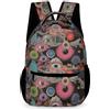 WECECE Zainetto Graffiti Eye Art Motif Ragazze 6-9 Anni Zaino Scuola Colourful Classe 1-4 Ragazzi Borsa Scolastica Grande 43x32x15 cm Uso Quotidiano per Libri Quaderni