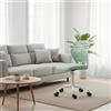 FurnitureR Sedia girevole multiuso per soggiorno, sedia da computer ergonomica regolabile, schienale traspirante a pois, girevole a 360°, colore: verde