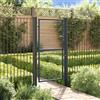 Vidaxl Cancello da Giardino in Rete di Acciaio Zincato 100x175 cm Grigio