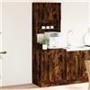 Vidaxl Mobile da Cucina Rovere Fumo 60x50x180 cm in Legno Multistrato