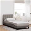 Vidaxl Giroletto senza Materasso Hanko Tortora 90x200 cm Tessuto