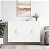 Vidaxl Mobili a Parete 2 pz Bianchi 69,5x34x90 cm
