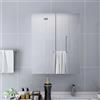 Vidaxl Armadietto a Specchio Bianco 60x15x75 cm in MDF