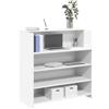 Vidaxl Scrivania per Reception Bianca 100x50x103,5 cm in Legno Massello