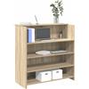 Vidaxl Scrivania per Reception Rovere Sonoma 100x50x103,5 cm in Legno Massello