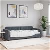 Vidaxl Letto da Giorno Grigio Scuro 80x200 cm in Velluto