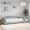Vidaxl Letto da Giorno Grigio Chiaro 80x200 cm in Velluto