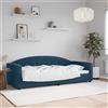Vidaxl Letto da Giorno Blu 90x200 cm in Velluto