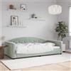 Vidaxl Letto da Giorno Grigio Chiaro 100x200 cm in Velluto