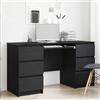Vidaxl Scrivania Rovere Nero 140 x 50 x 76 cm Legno multistrato
