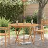 Vidaxl Tavolo da Giardino Pieghevole Ø110x75 cm Legno Massello di Teak
