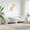 Vidaxl Dormeuse Estraibile Bianca 2x(90x200) cm Legno Massello di Pino