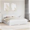 Vidaxl Struttura del letto Bianco 180 x 200 cm Legno multistrato