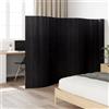 Vidaxl Divisorio Ambienti Nero Larghezza 800 cm Altezza 165 cm in Bambù