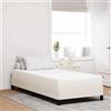 Vidaxl Materasso da Letto con materasso Crema 90 x 200 cm Tessuto