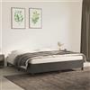 Vidaxl Giroletto senza Materasso Grigio Scuro 180x200 cm Velluto