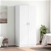 Vidaxl Armadio Bianco 80x52x180 cm in Legno Multistrato