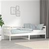 Vidaxl Dormeuse Bianca in Legno Massello di Pino 80x200 cm