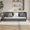 Vidaxl Dormeuse Grigia 80x200 cm in Legno Massello di Pino