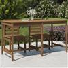 Vidaxl Tavolo da Giardino Ambra 203,5x90x110cm Legno Massello di Pino