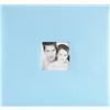 MCS MBI MCS Frashion Fabric Top Load Scrapbook Album, Sky Blue, 12 by 12