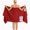 Komfortec Telo da Bagno XXL 100x200 cm, Spugna 100% Cotone, Rosso | Morbido, Assorbente e ad Asciugatura Rapida; Telo Doccia, Telo Mare, per Sauna, Spa e Lettino Massaggio