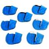 XPJYUA Copritesta per Ferri da Golf Copri Ferri da Golf copritesta in Ferro colorato(7pcs Blue)