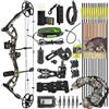 PYMUST Kit arco compound 0-70 libbre, lavorazione CNC, velocità freccia 325 fps, lunghezza di tiro regolabile da 9 a 31 pollici, ideale per la caccia, il tiro al bersaglio e l'allenamento all'aperto