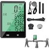 Generic Computer da bicicletta - Plotter senza fili impermeabile, ciclocomputer senza fili con display LCD retroilluminato da 7,1 cm - Destinato ciclisti principianti per guida con