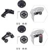ReachMall Morsetto per fanale posteriore Garmin Varia e fotocamera dji, robusto supporto di stabilità in ABS, accessorio multifunzionale per ciclismo