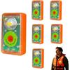 Feizikaw Luce LED per Giubbotto di Salvataggio, Luce di Emergenza Impermeabile con Galleggiante, Lampada Stroboscopica per Sopravvivenza in Acqua, Accessori per Barche (Arancione, 6 pezzi)