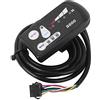 VGEBY Batteria al Litio per Bicicletta elettrica Misuratore LED S800 Display Schermo Orizzontale Display a LED con Schermo Bianco e Nero(48V)