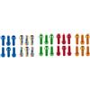 VIRELLO DiscBrakeCaliperBulloni di fissaggio, 6 pezzi, M6 x 18 mm, viti per bici, con rivestimento in PVD, per stringere e ridurre l'usura, rosso, arancione, verde, blu