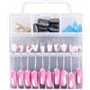 Yunmeryker Kit pesca per calamari, Accessori da pesca con piombi connettori, Set in silicone trasparente, Galleggianti, Medio M