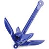 Cocoarm Ancora Per SUP a 4 Marre in Lega di Alluminio, 0,2 kg per Barche Vela Kayak | 18 cm Ancora Pieghevole, Struttura ad Aderenza Multipla, Design Pieghevole, per Piccole Imbarcazioni E Moto d'Acqua